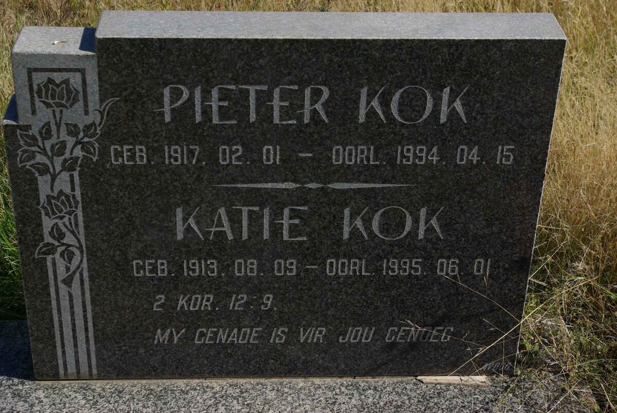 KOK Pieter 1917-1994 &amp; Katie 1913-1995