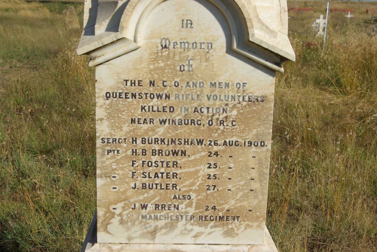 BURKINSHAW H. :: BROWN H.B. :: FOSTER F. :: SLATER F. :: BUTLER J. :: WARREN J.