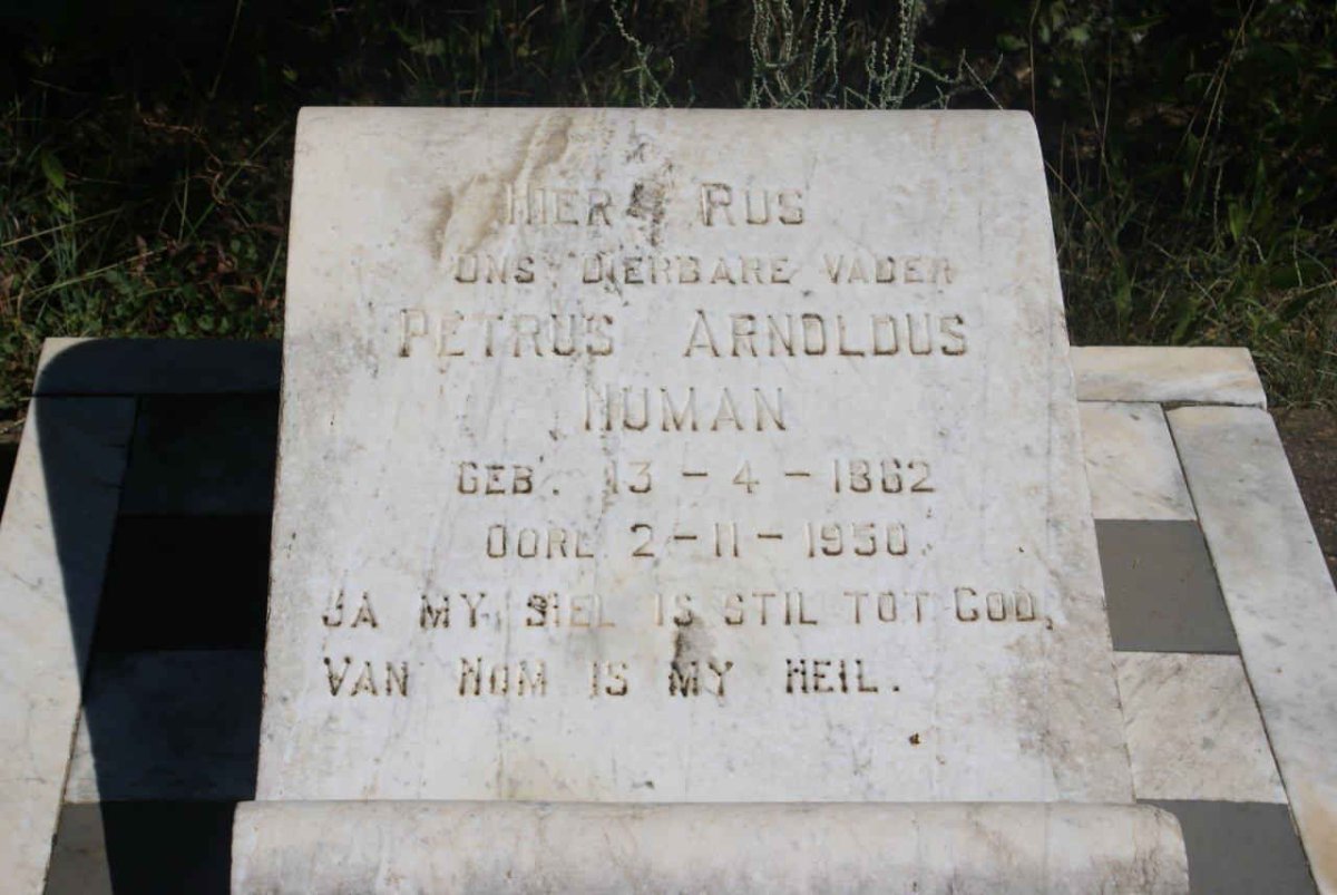 HUMAN Petrus Arnoldus 1862-1950