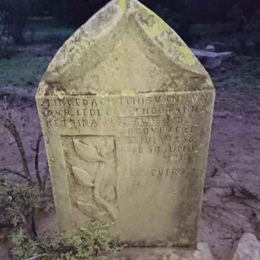 MERWE Anna Ketrina, v.d. nee V. ROOYEN 1856-1910