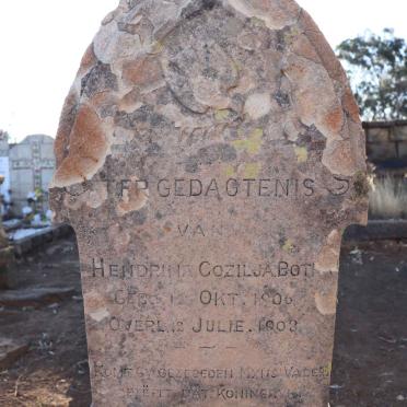 BOTHA Hendrina Cozilja 1906-1908