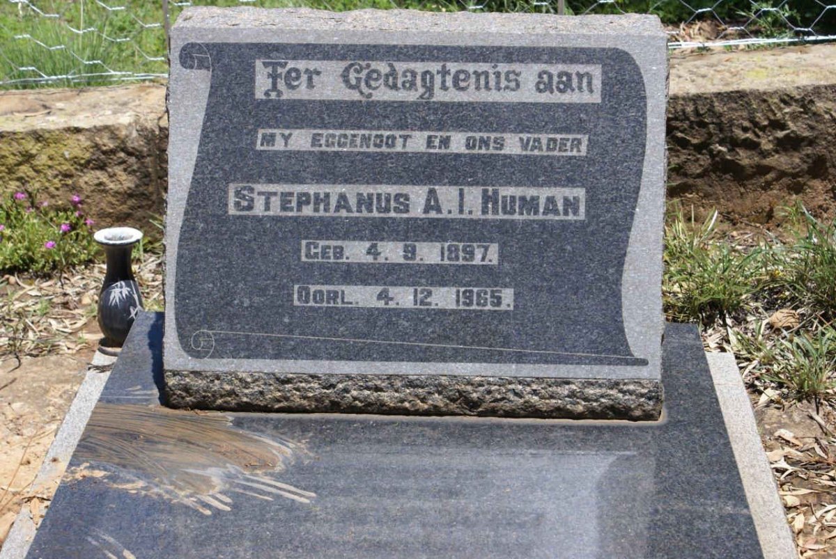 HUMAN Stephanus A.I. 1897-1965