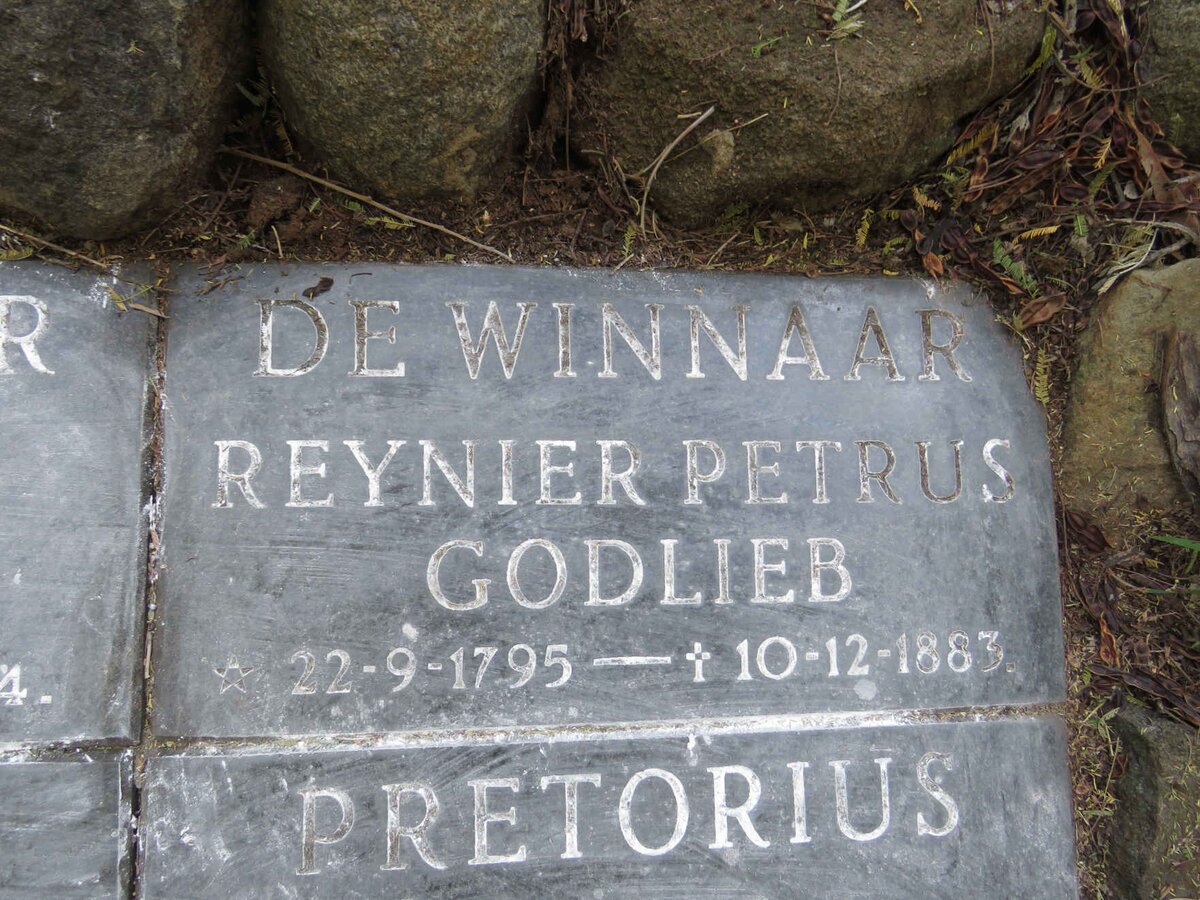 WINNAAR Reynier Petrus Godlieb, de 1795-1883