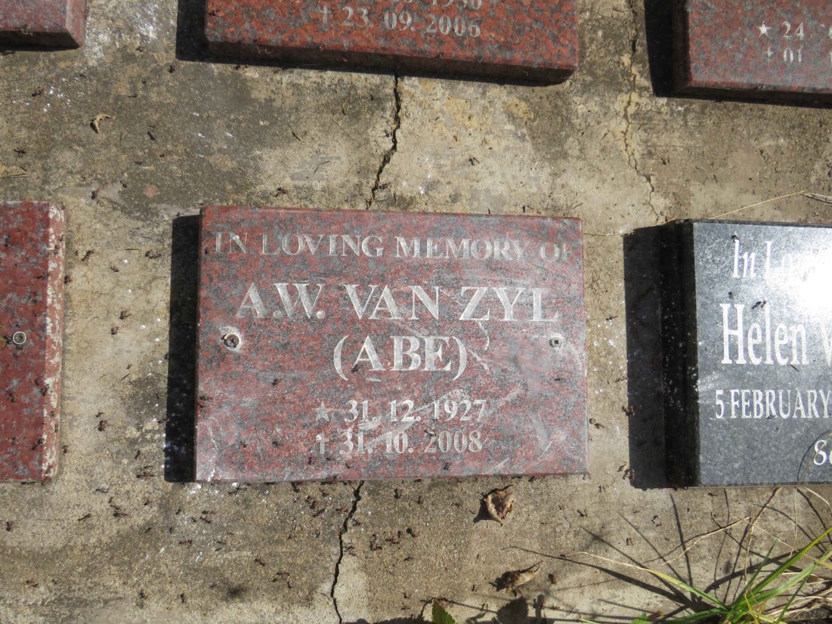 ZYL A.W., van 1927-2008