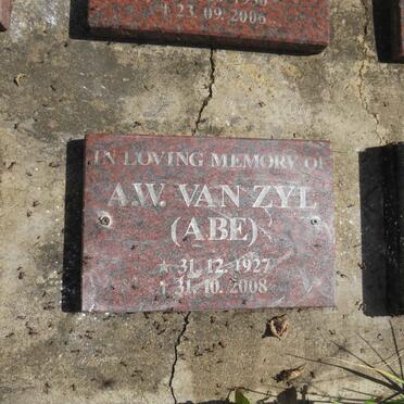 ZYL A.W., van 1927-2008