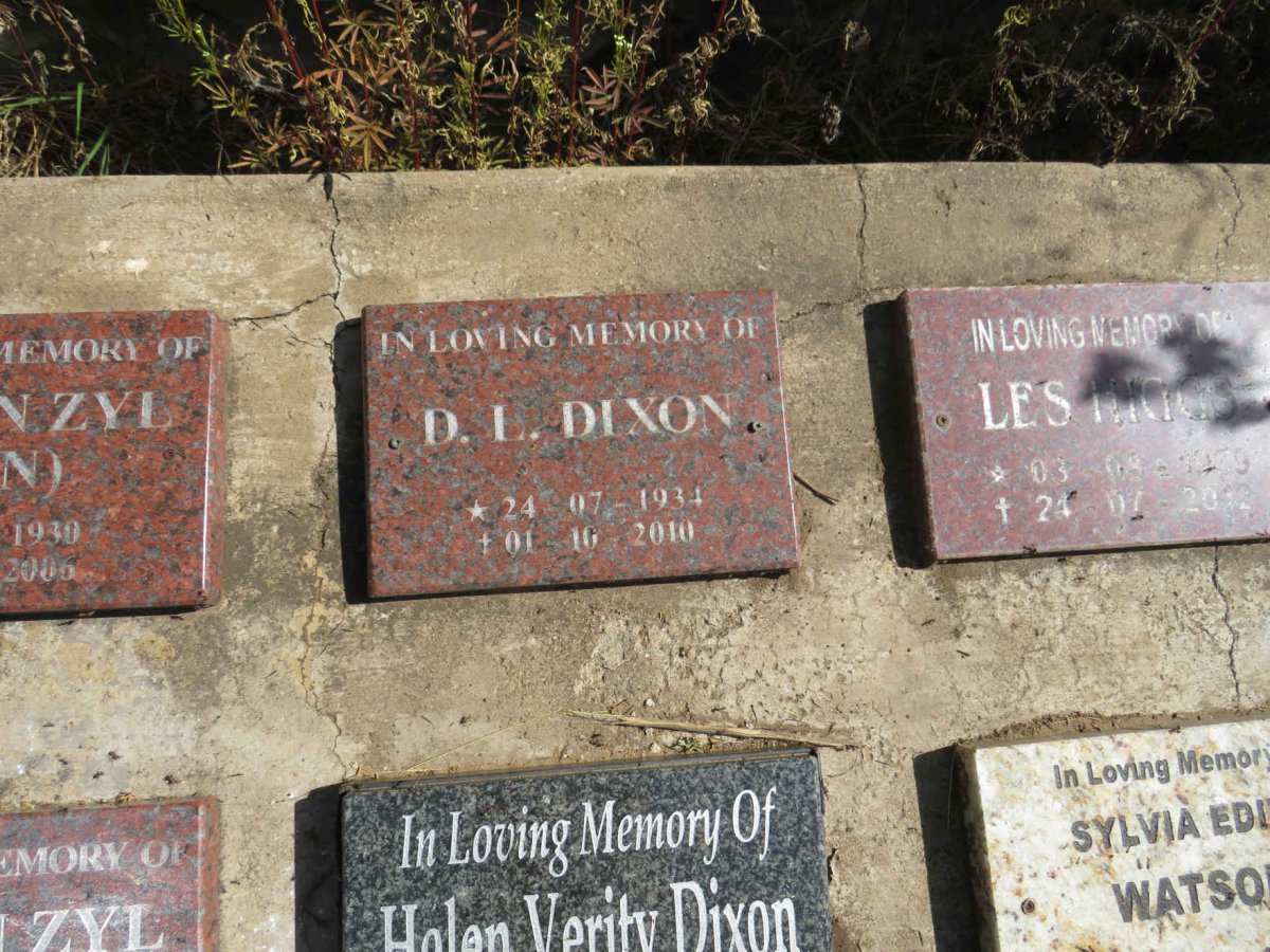 DIXON D.L. 1934-2010