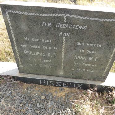 BISSEUX Phillipus C.P. 1906-1979 & Anna M.E. FOUCHE 1906-