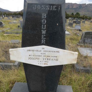 BOUWER Joseph Sybrand 1934-1975