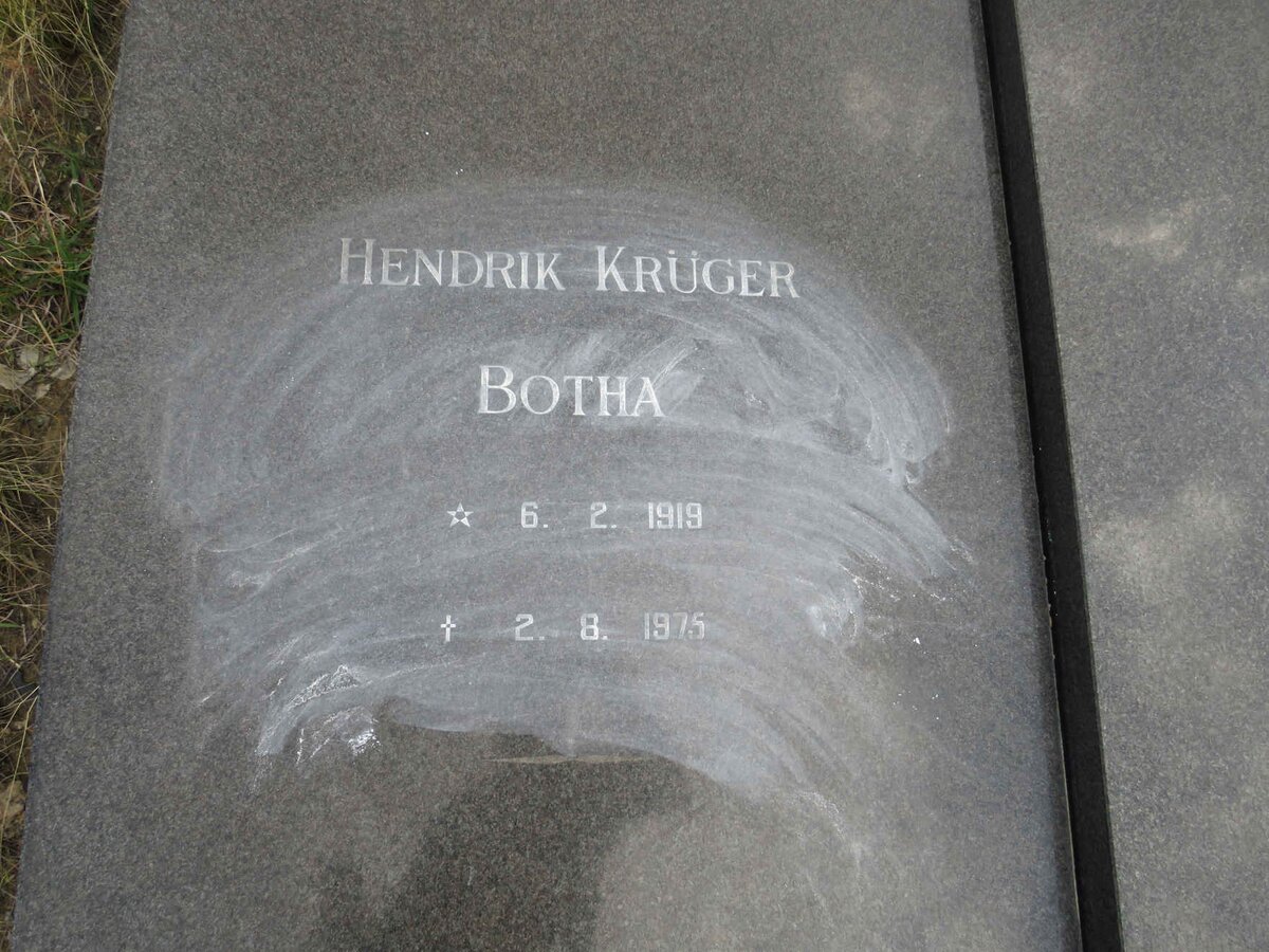 BOTHA Hendrik Kruger 1919-1975