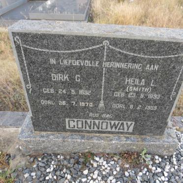 CONNOWAY Dirk C. 1892-1970 & Heila L. SMITH 1893-1959