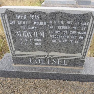 COETSEE Alida H.M. 1908-1989