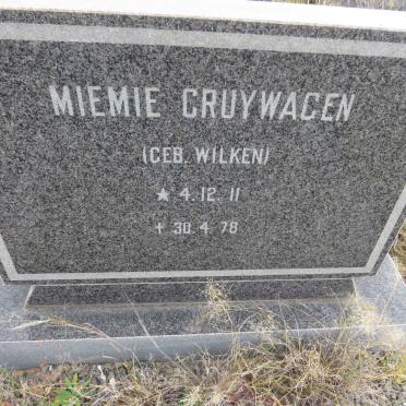 CRUYWAGEN Miemie nee WILKEN 1911-1978