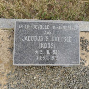 COETSEE Jacobus S. 1930-1972