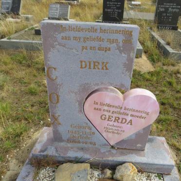COX Dirk 1945-2008 & Gerda 1950-