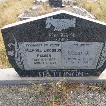HATTINGH Michael Jacobus Pelser 1902-1967 & Sarah J. BRITS 1911-1975