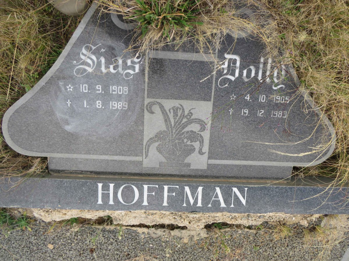 HOFFMAN Sias 1908-1989 & Dolly 1905-1983