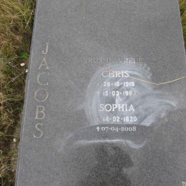 JACOBS Chris 1919-1993 & Sophia 1920-2008