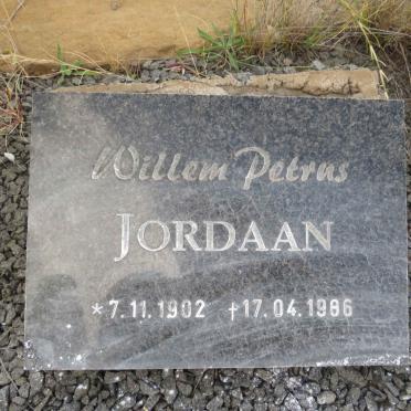 JORDAAN Willem Petrus 1902-1986