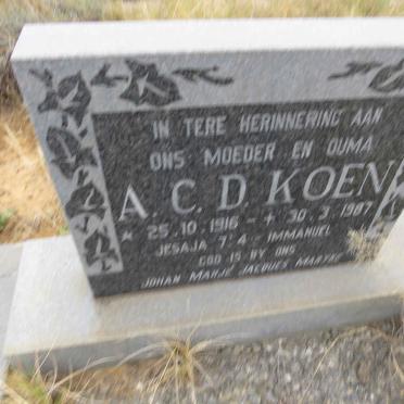 KOEN A.C.D. 1916-1987