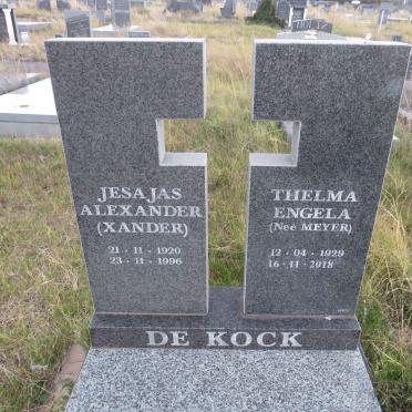 KOCK Jesajas Alexander, de 1920-1996 & Thelma Engela MEYER 1929-2018 