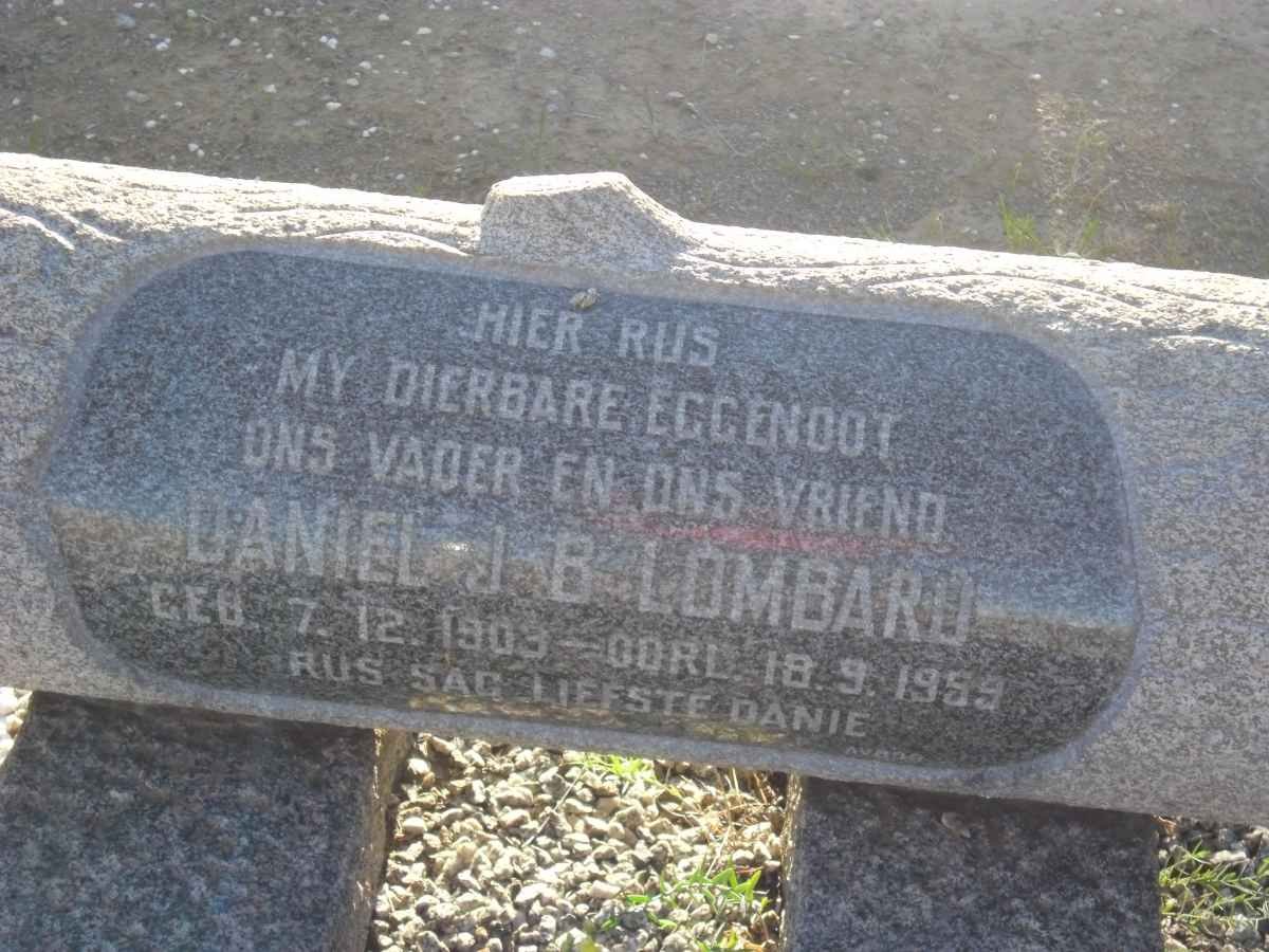 LOMBARD Daniel J.B. 1903-1959
