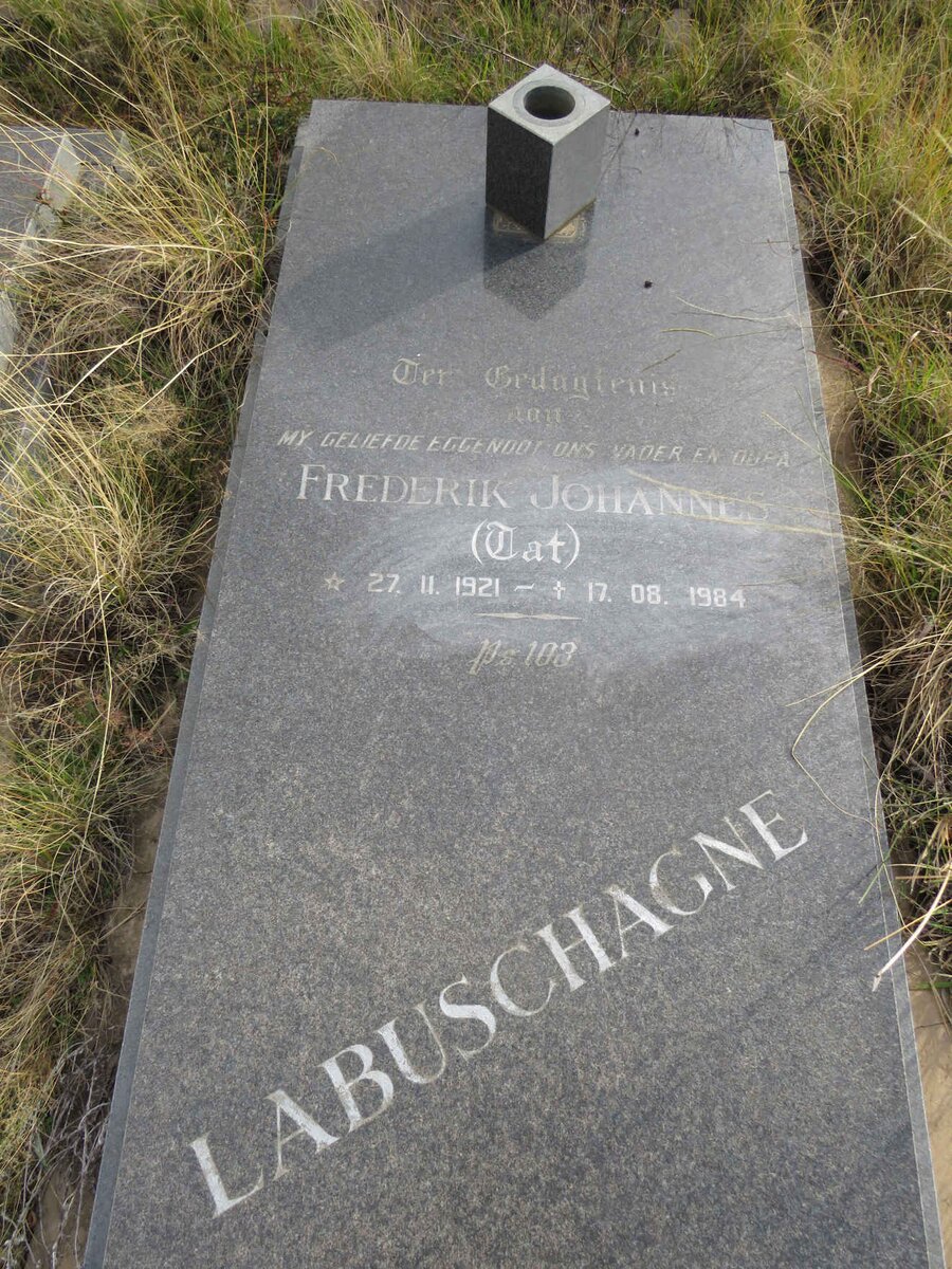 LABUSCHAGNE Frederik Johannes 1921-1984