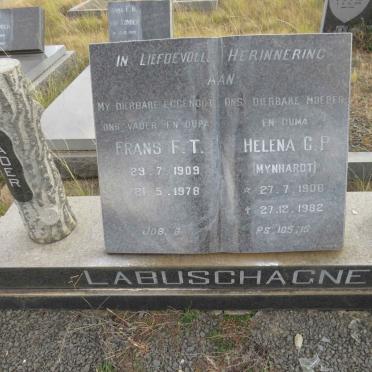 LABUSCHAGNE Frans F.T. 1909-1978 & Helena G.P. MYNHARDT 1906-1982
