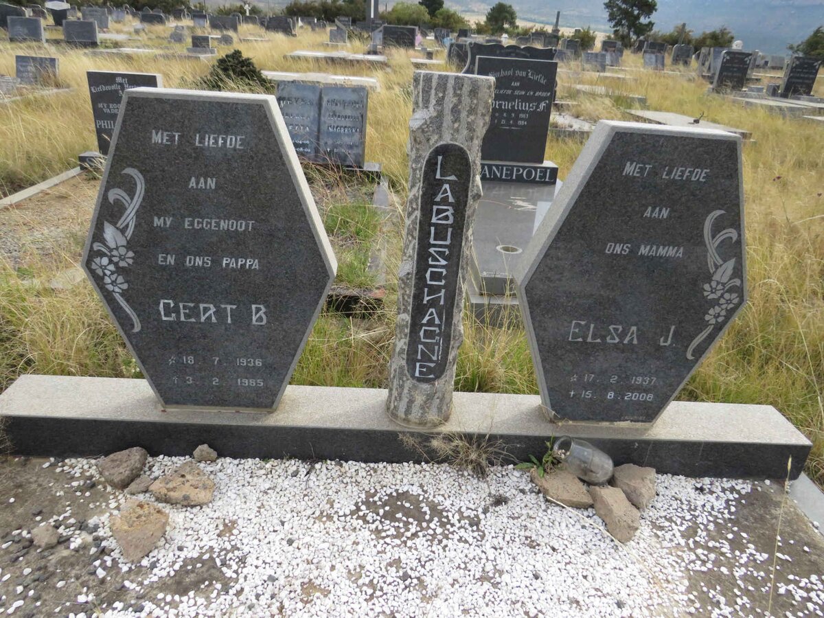 LABUSCHAGNE Gert B. 1936-1985 & Elsa J. 1937-2008