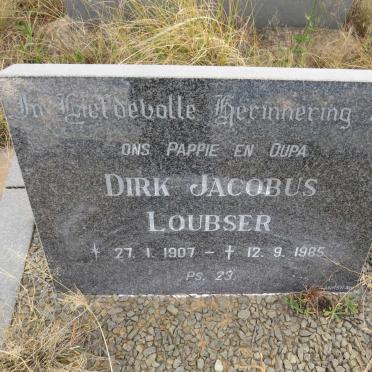LOUBSER Dirk Jacobus 1907-1985