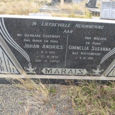 MARAIS Johan Andries 1913-1973 & Cornelia Susanna RAUTENBACH 1918-