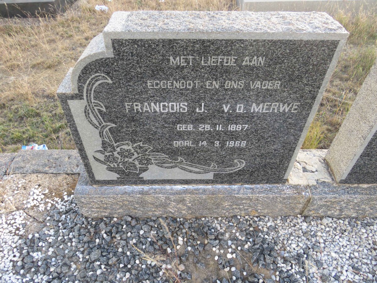 MERWE Francois J., van der 1887-1968 
