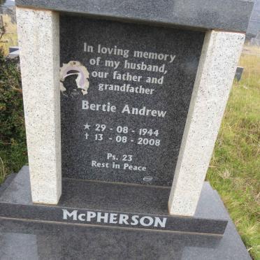 MCPHERSON Bertie Andrew 1944-2008