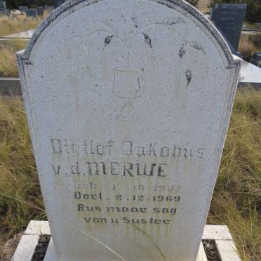 MERWE Dietlof Jakobus, v.d. 1907-1969