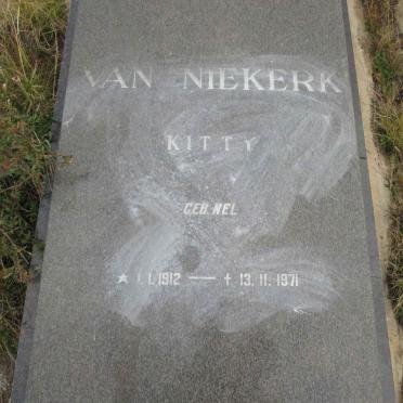 NIEKERK Kitty, van nee NEL 1912-1971