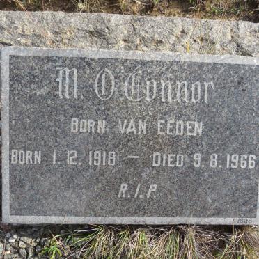 O'CONNOR M. nee VAN EEDEN 1918-1966