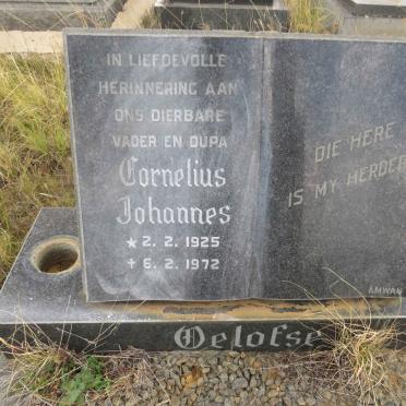 OELOFSE Cornelius Johannes 1925-1972