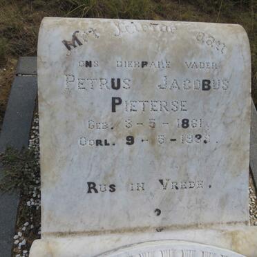 PIETERSE Petrus Jacobus 1861-1939