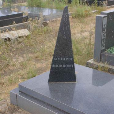 RENSBURG Sophia, Janse van voorheen STEYNBERG 1930-1984 _1