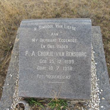 RENSBURG P.A. Cronje, van 1899-1958