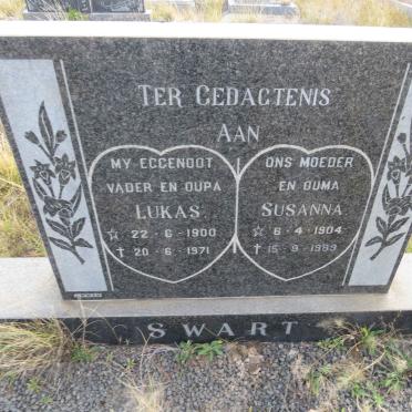 SWART Lukas 1900-1971 & Susanna 1904-1989