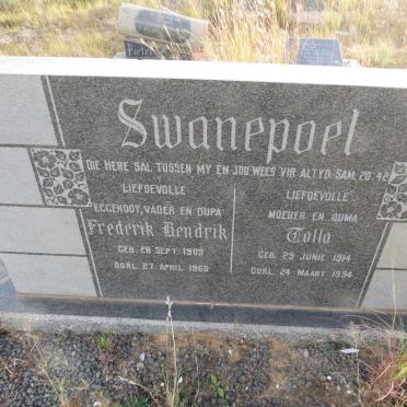 SWANEPOEL Frederik Hendrik 1909-1966 & Tolla 1914-1994