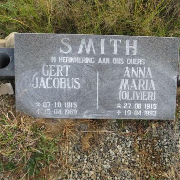 SMITH Gert Jacobus 1915-1969 & Anna Maria OLIVIER 1915-1993