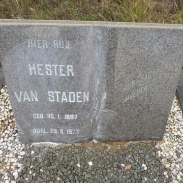 STADEN Hester, van 1897-1973