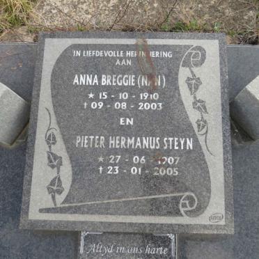 STEYN Pieter Hermanus 1907-2005 & Anna Breggie 1910-2003 