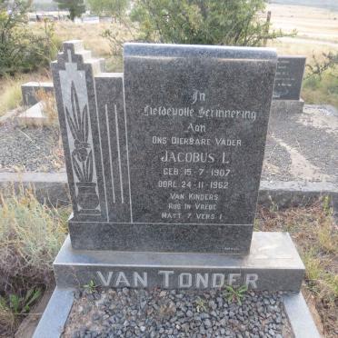 TONDER Jacobus L., van 1907-1962