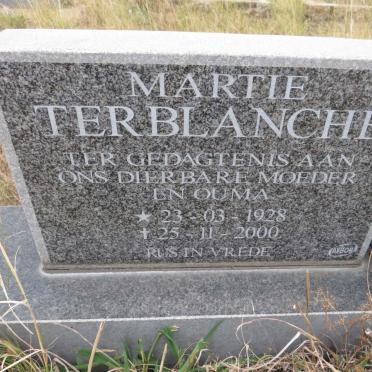 TERBLANCHE Martie 1928-2000