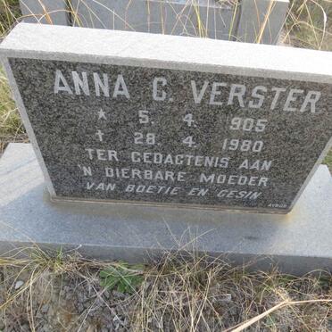 VERSTER Anna C. 1905-1980