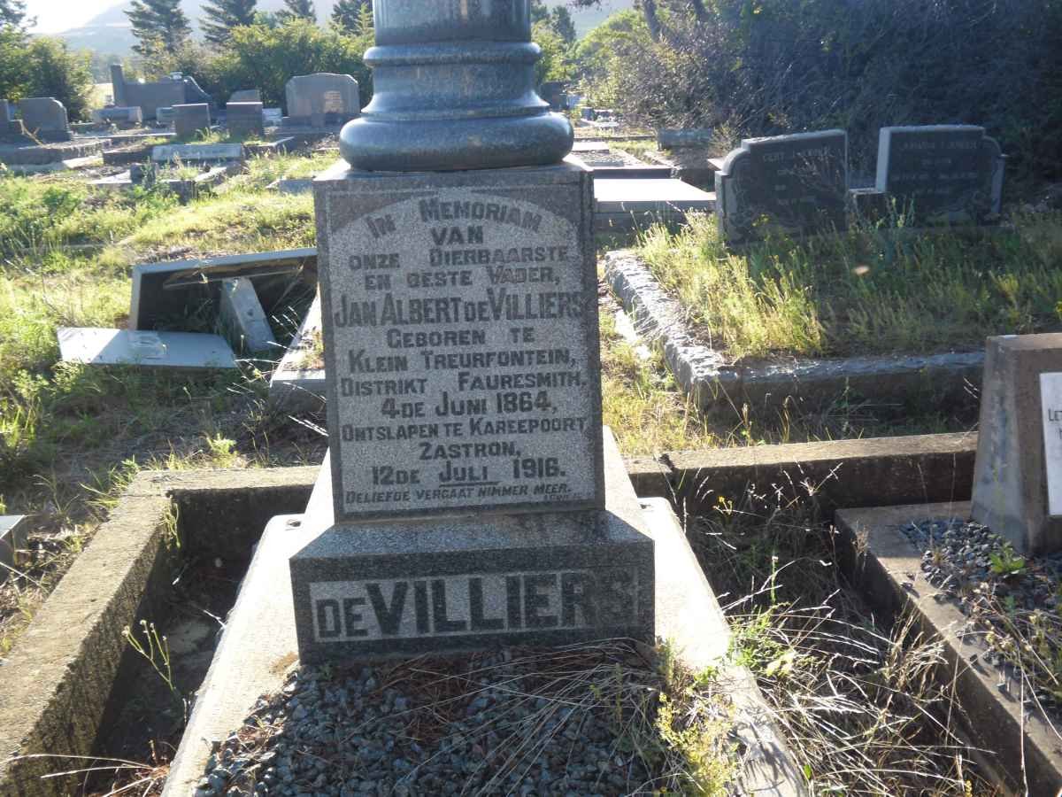 VILLIERS Jan Albertus, de 1864-1916 