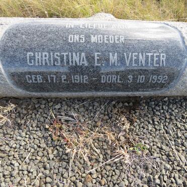 VENTER Christina E.M. 1912-1992