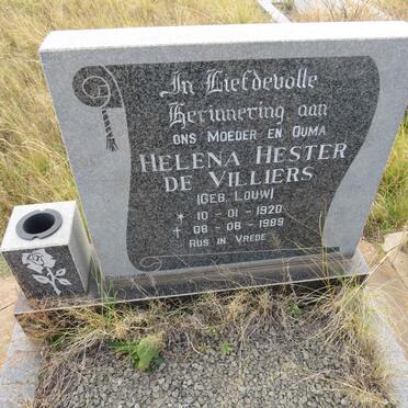 VILLIERS Helena Hester, de nee LOUW 1920-1989